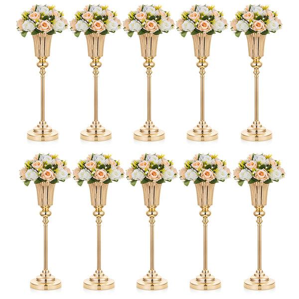 nuptio 10Pcs/set Tall Vases For Centerpieces | Centerpiece Table Decorations