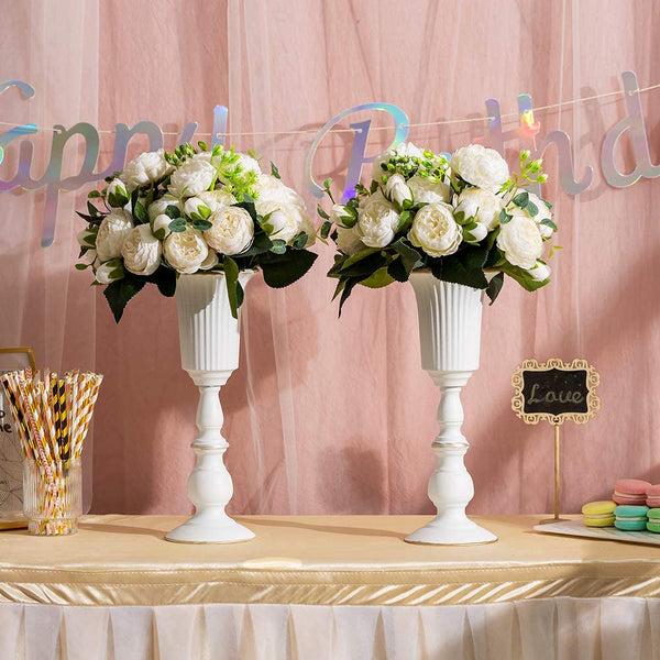 Nuptio 10Pcs Tall Vases For Centerpieces | Flower Stand For Table | Nuptio