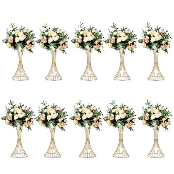 nuptio 10Pcs Wedding Flowers For Centerpieces | vases for table centerpieces | Nuptio