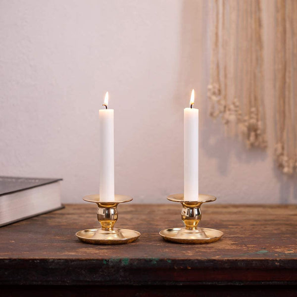 Nuptio 2/4Pcs Metal Taper Candle Holders Candlestick Holder