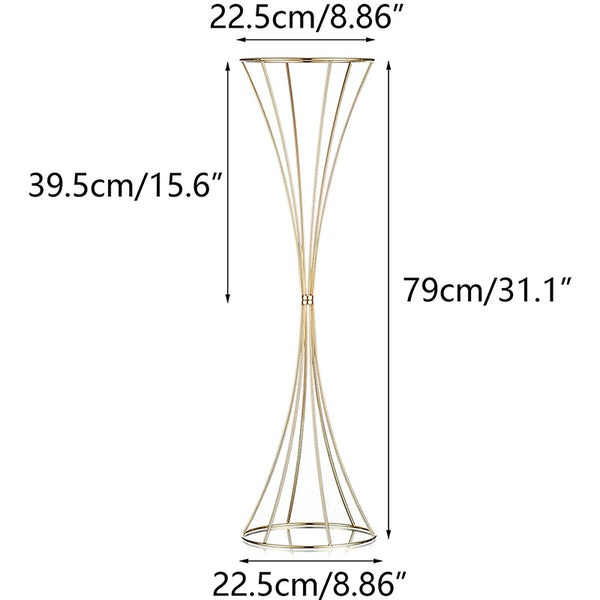 Nuptio 2Pcs/10Pcs Centerpiece Flower Stand Flower Holder Twisted For Wedding Party Decoration
