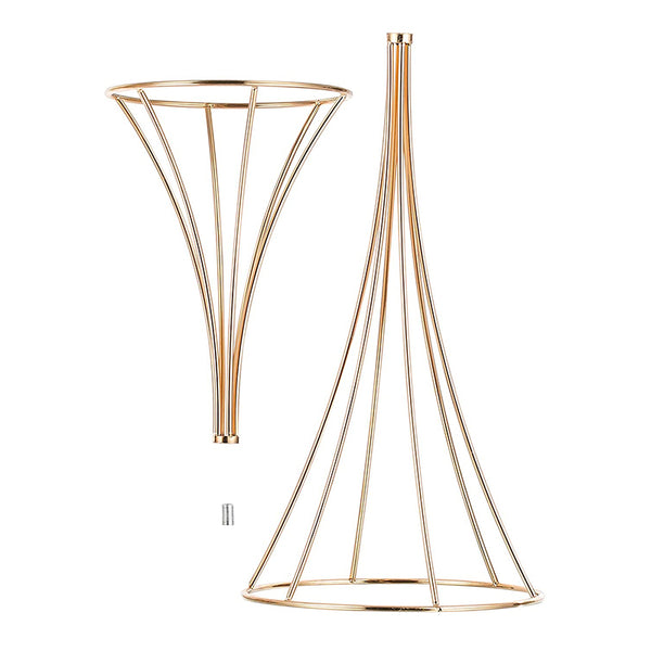 Nuptio 2Pcs/10Pcs Centerpieces Flower Stand Geometric Flower Vase Metal For Table Decor