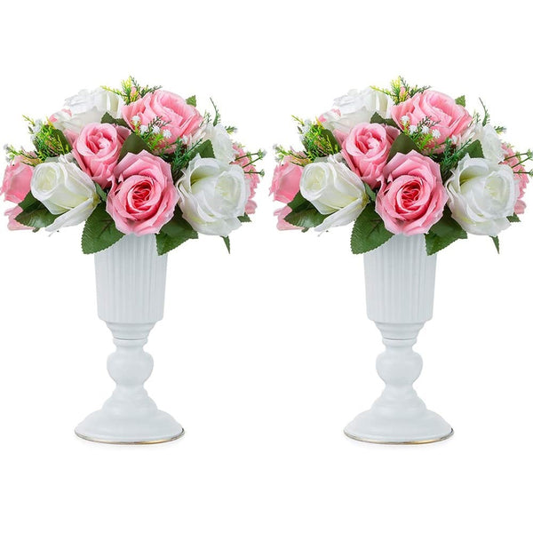 nuptio 2Pcs/10Pcs Elegant Centerpieces Vase for Wedding Party Decoration