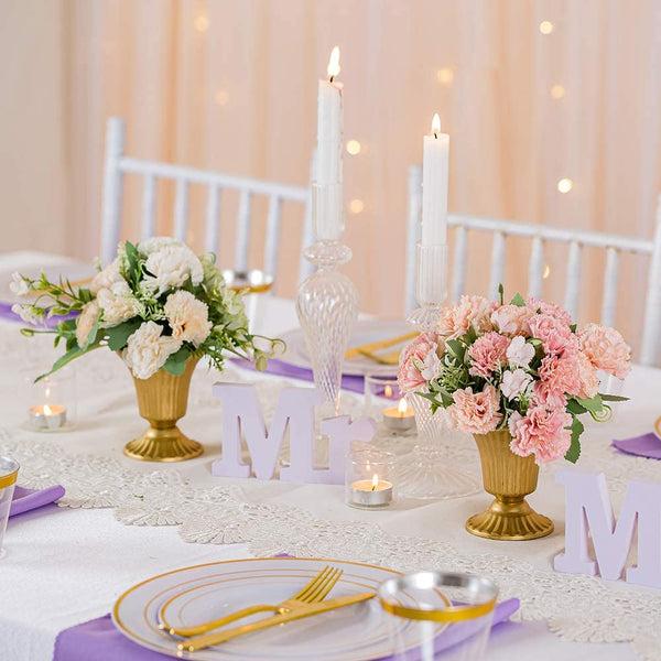 Nuptio 2Pcs/10Pcs Mini Sized Metal Centerpieces Vase For Wedding Party Decoration