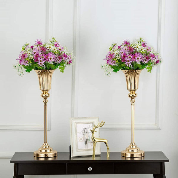 Nuptio 2Pcs/10Pcs Versatile Metal Wedding Party Centerpieces Vase Home Decor
