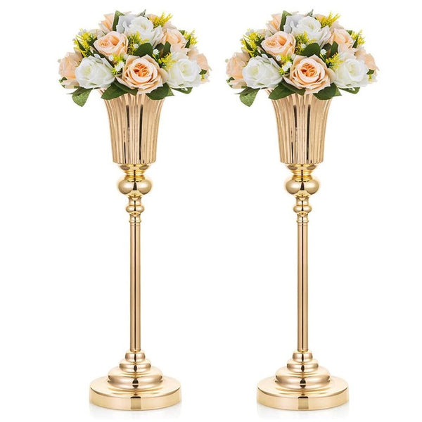 nuptio 2Pcs/10Pcs Versatile Metal Wedding Party Centerpieces Vase Home Decor