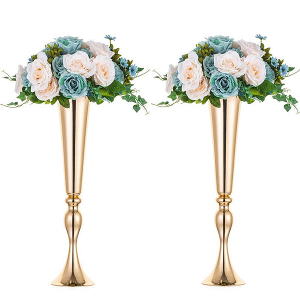 nuptio 2Pcs/10Pcs Versatile Metal Wedding Party Centerpieces Vase
