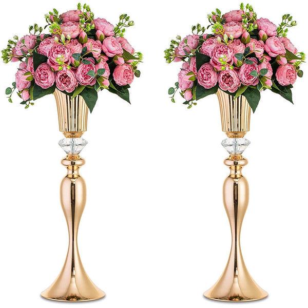 nuptio 2Pcs/10Pcs Wedding Centerpieces Flower Stand Tall Flower Vases for Dining Room Table