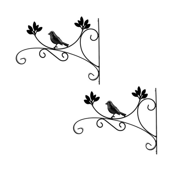 nuptio 2Pcs/set Hanging Basket Brackets Wall Planter Hooks for Flower Pot Bird Feeder Wind Lanterns