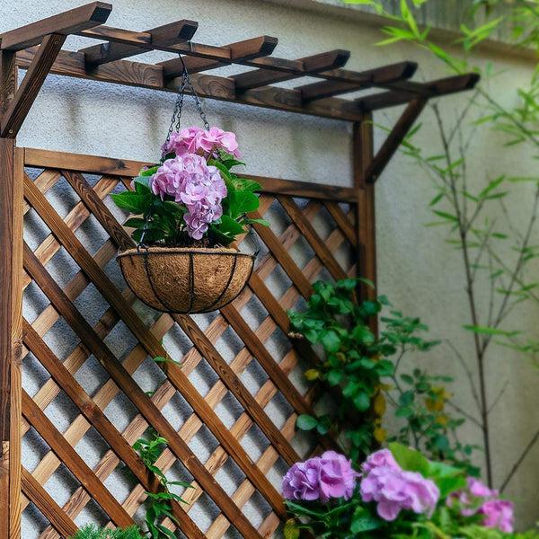 Nuptio 2Pcs/set Outdoor Hanging Pots For Plants With Hanging Basket Liner