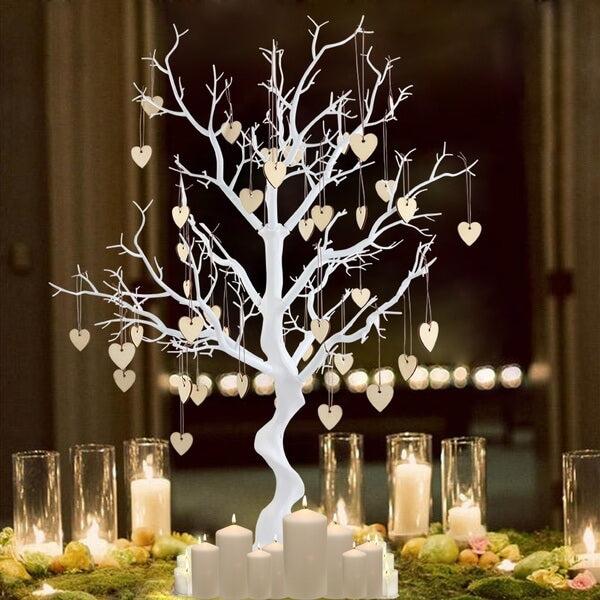 Nuptio 30inches Artificial Fake Decorations Trees For Tabletop Weddings Christmas Birthday Home Decor