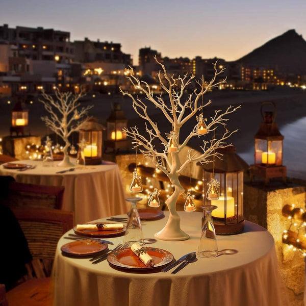 Nuptio 30inches Artificial Fake Decorations Trees For Tabletop Weddings Christmas Birthday Home Decor