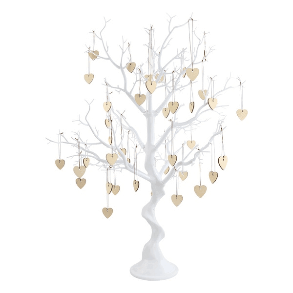 nuptio 30inches Artificial Fake Decorations Trees for Tabletop Weddings Christmas Birthday Home Decor