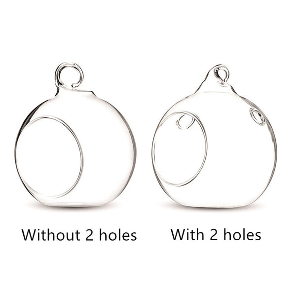 Nuptio 8Pcs/12Pcs/24Pcs 3.15inch Hanging Glass Tealight Candle Holder