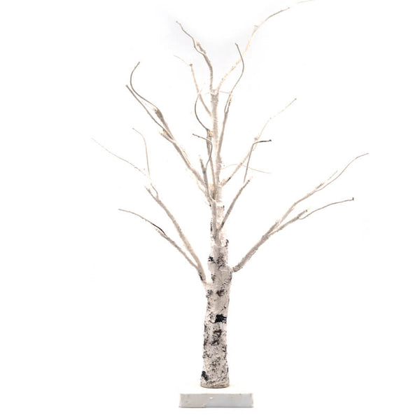 nuptio Lighted Birch Tree 24 LEDs Battery Operated Desk Tree Light