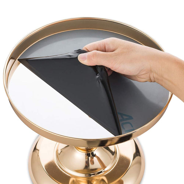 Nuptio Metal Mirror Wedding Cake Stand Wedding Birthday Party Dessert Cupcake Display