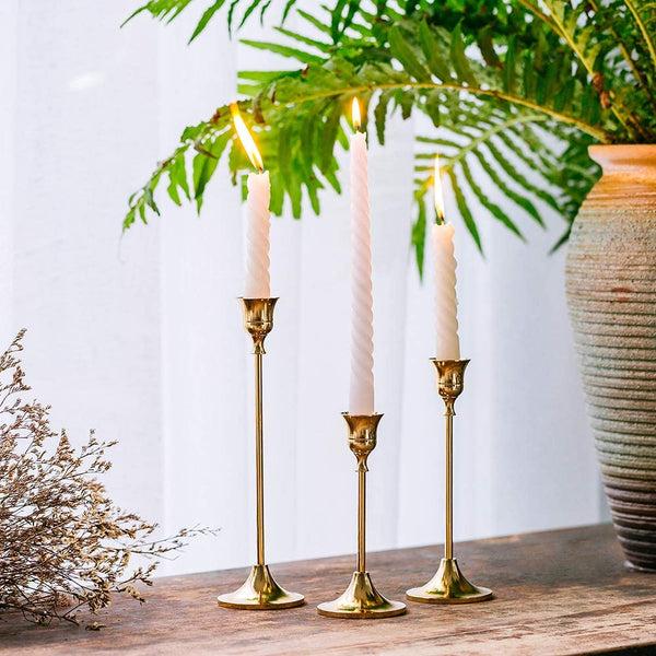 Nuptio Nuptio Candlestick Holders Taper Candle Holders Set Of 3 Candle Stick Holders Set