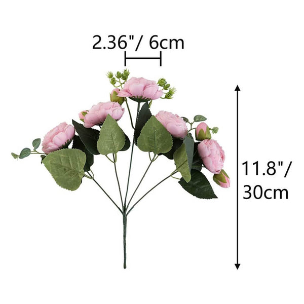 Nuptio Pack Of 4 Fake Flower Ball Arrangement Bouquet Ball For Wedding Centerpiece