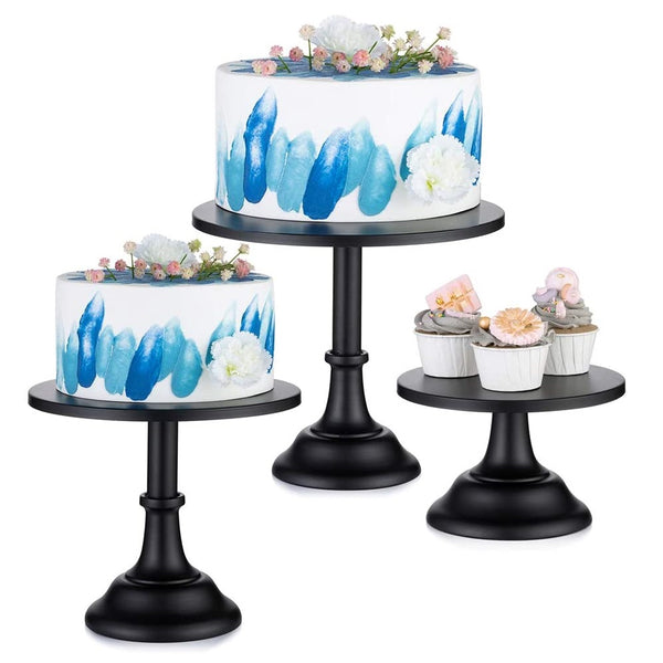 Nuptio Round Cake Stands For Birthday Party Wedding Anniversary Baby Shower