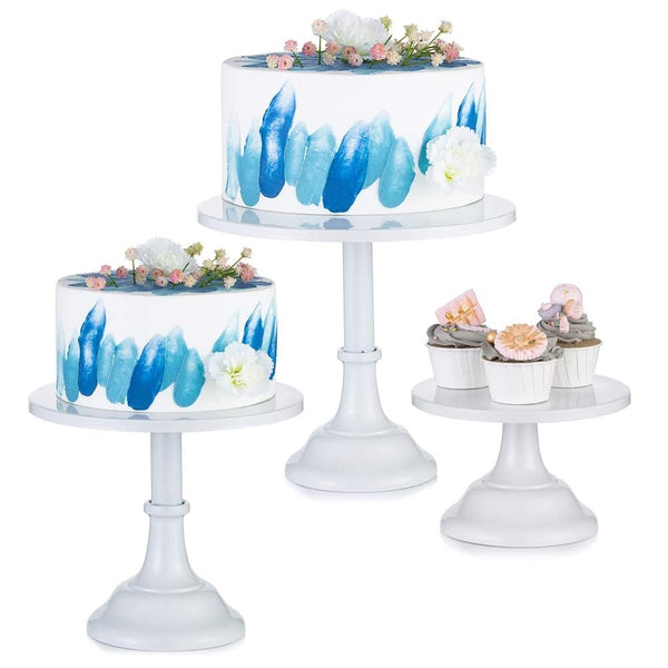 Nuptio Round Cake Stands For Birthday Party Wedding Anniversary Baby Shower