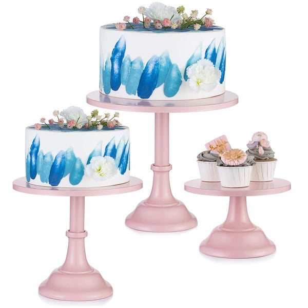 Nuptio Round Cake Stands For Birthday Party Wedding Anniversary Baby Shower