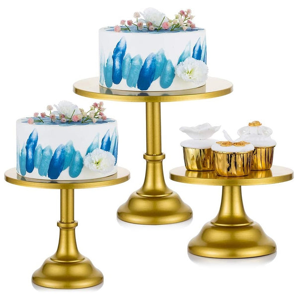 nuptio Round Cake Stands for Birthday Party Wedding Anniversary Baby Shower