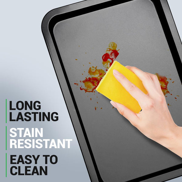 Nutrichef 10-Piece Nonstick Bakeware Set - Easy Release Carbon Steel Gray