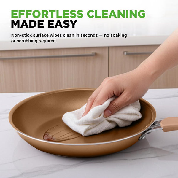 Nutrichef 20-Piece Nonstick Cookware Set - Even Heat PFOA/PFOS-Free Tempered Glass