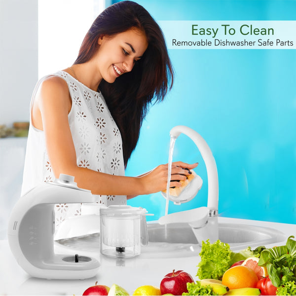 Nutrichef Baby Food Maker - Electric Baby Food Processor Blender & Food Steamer With Puree Pulse Blending