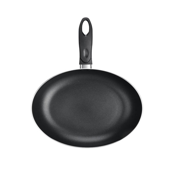 nutrichef Black Small Fry Pan 8-Inch Kitchen Cookware Black Coating Inside Heat Resistant Lacquer Outside (Black)