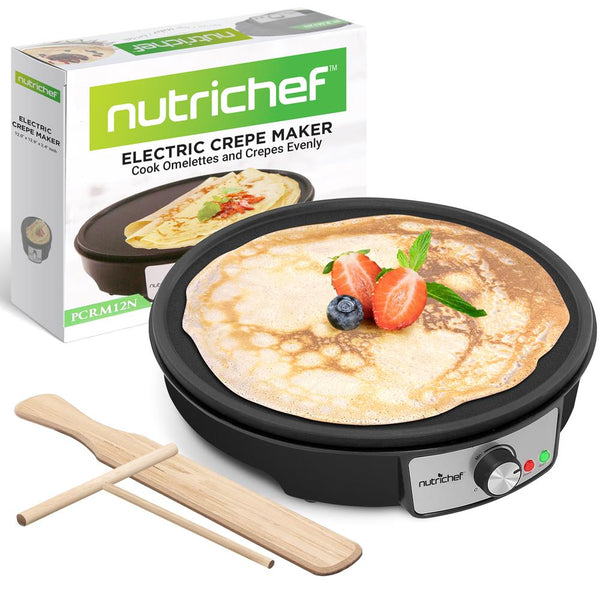 nutrichef Electric Crepe Maker / Griddle Hot Plate Cooktop