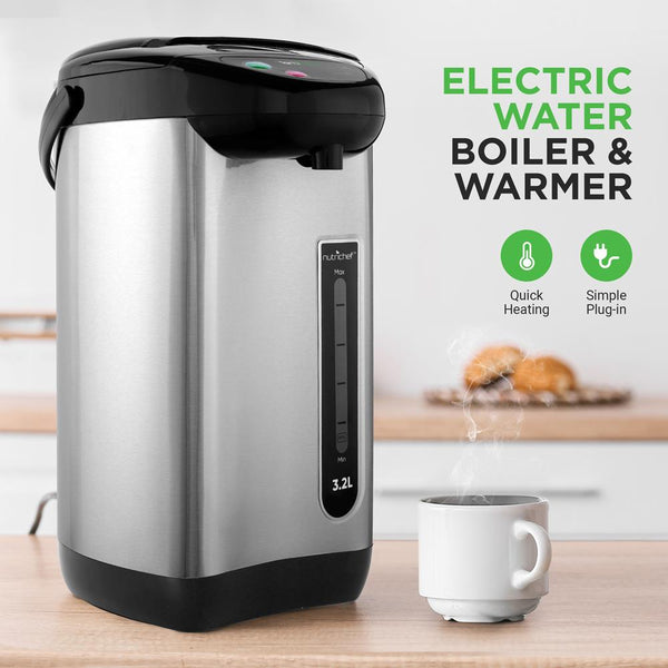 Nutrichef Electric Water Boiler & Warmer - Digital Hot Pot Water Kettle 3.38 Quart