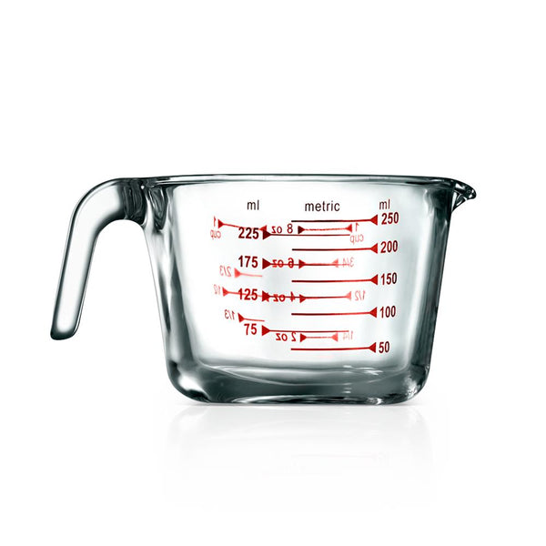 nutrichef Glass Measuring Cup 1000ml Precise Pouring Borosilicate Heat-Resistant