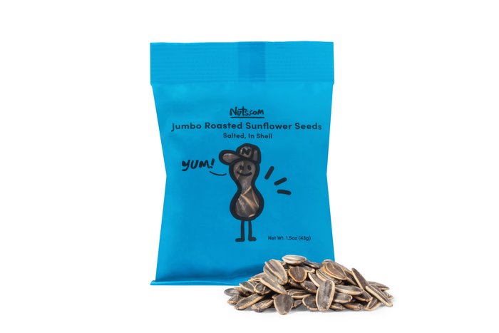 nuts Jumbo Roasted Sunflower Seeds (Salted In Shell) - Single Serve