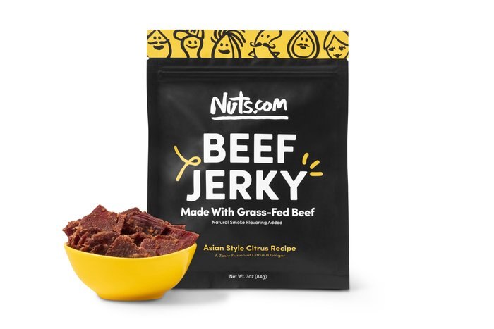 Nuts Asian Citrus Grass Fed Beef Jerky