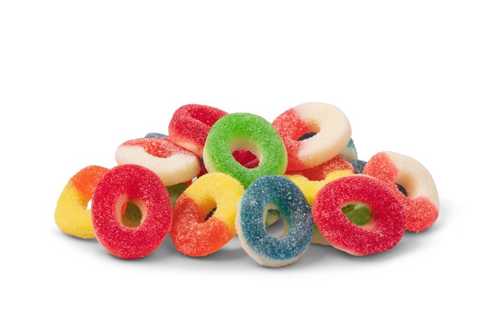 nuts Assorted Fruit Gummy Rings