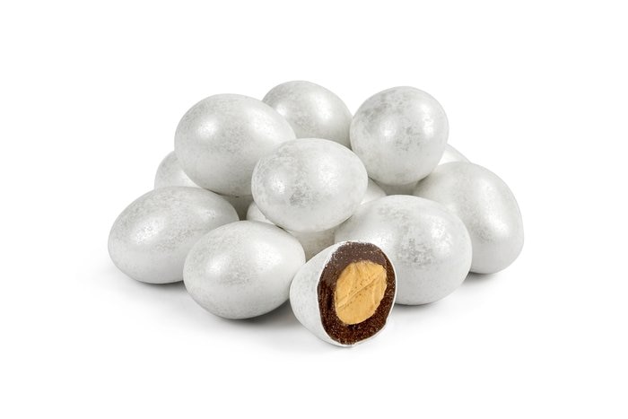 nuts Chocolate Jordan Almonds (White Sparkle)