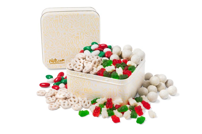 Nuts Christmas Treat Tin