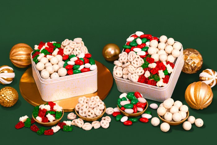 nuts Christmas Treat Tin