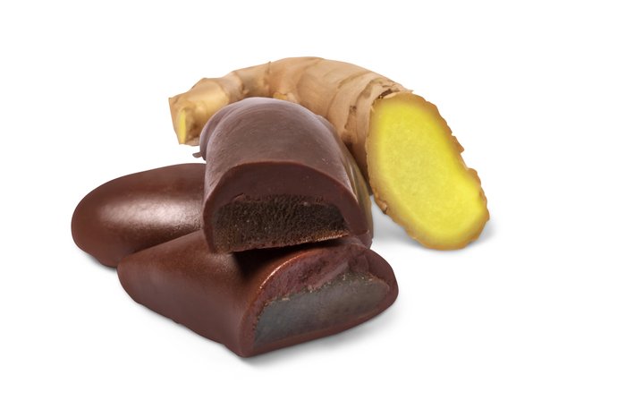 nuts Dark Chocolate Ginger Slices