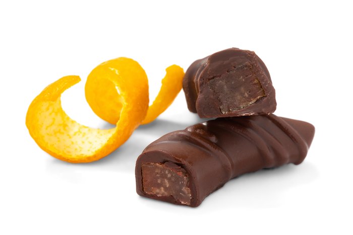 nuts Dark Chocolate Orange Peel Strips