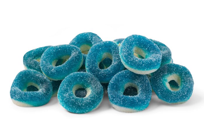 nuts Gummy Blue Raspberry Rings