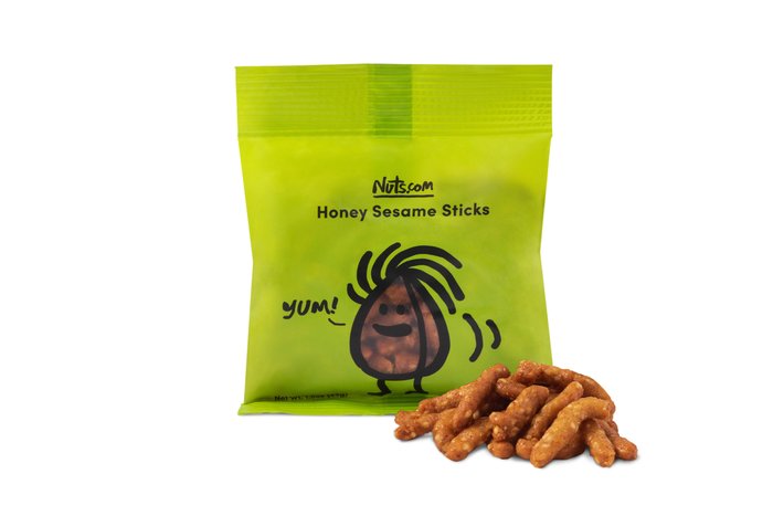 nuts Honey Sesame Sticks - Single Serve