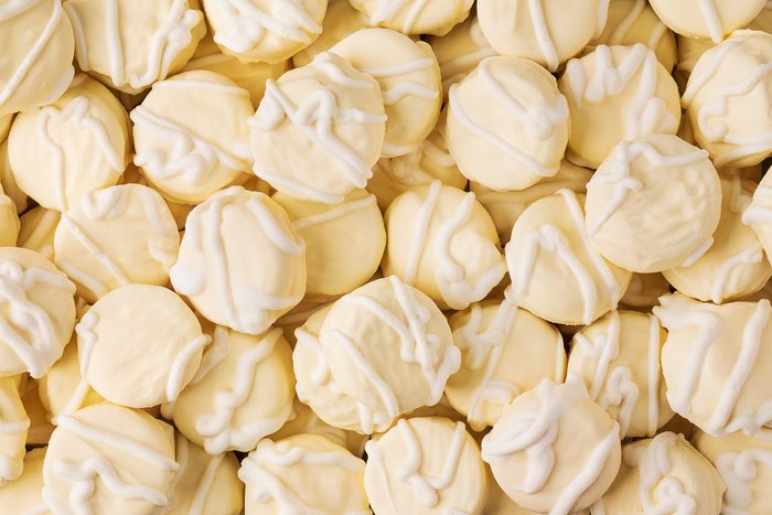 Nuts Lemon Covered Sandwich Cookies