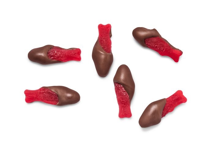 Nuts Milk Chocolate Dipped Swedish Fish