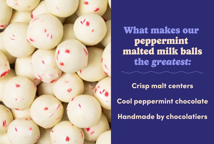 Nuts Peppermint Malted Milk Balls