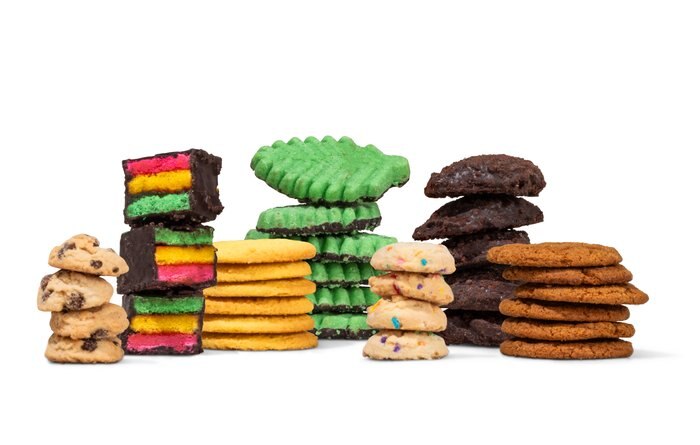 Nuts Rainbow Layer Cookies