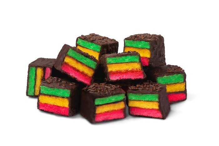 nuts Rainbow Layer Cookies
