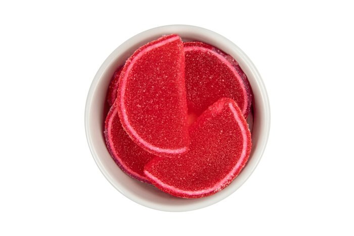 Nuts Red Raspberry Fruit Slices