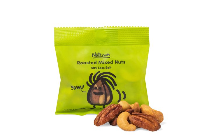 nuts Roasted Mixed Nuts (50% Less Salt) - Single Serve